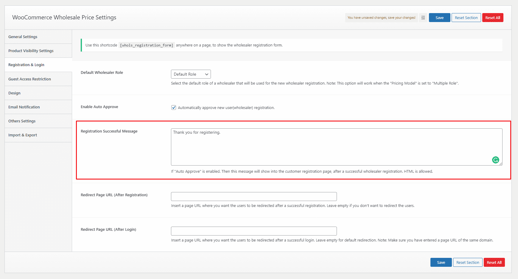 Set up Wholesaler Registration & Login - Whols