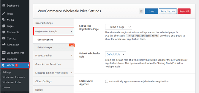 Wholesaler Registration