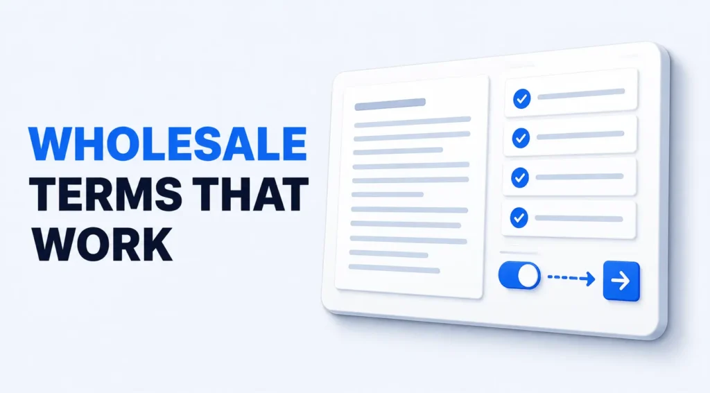 How to Craft Wholesale Terms and Conditions That Work