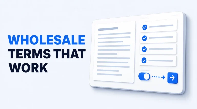 How to Craft Wholesale Terms and Conditions That Work