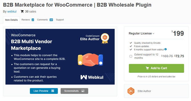 WooCommerce B2B Marketplace