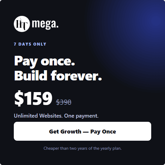 life time deal offer campaign for HT Mega