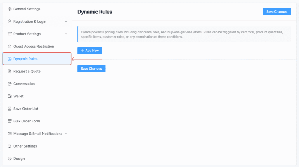 Add Dynamic Rule 