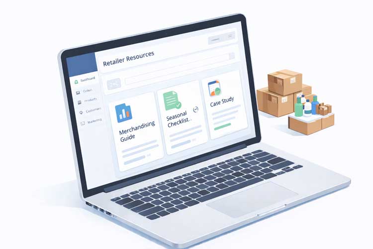 Retailer Resources on a Modern Laptop