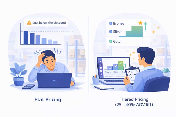 Visualizing pricing psychology in B2B wholesale